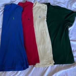 Red is a medium all the other colors shown are size Larger